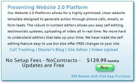 no contract no setup fee chiropractc website